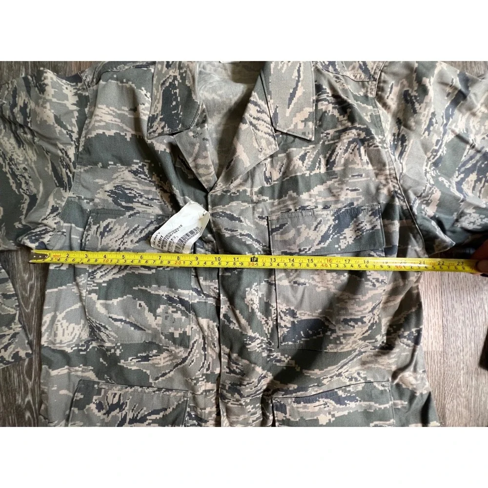Military ABU Field Coat Mens 42 Short Gray Digital Tiger Stripe Camo Jacket - Picture 3 of 7